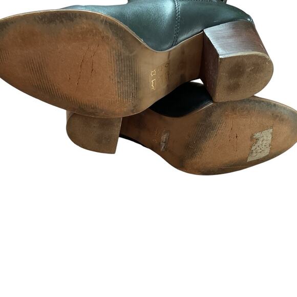 Madewell The Regan Black Classic Leather Slip On Ankle Booties Sz 9 - Picture 5 of 7